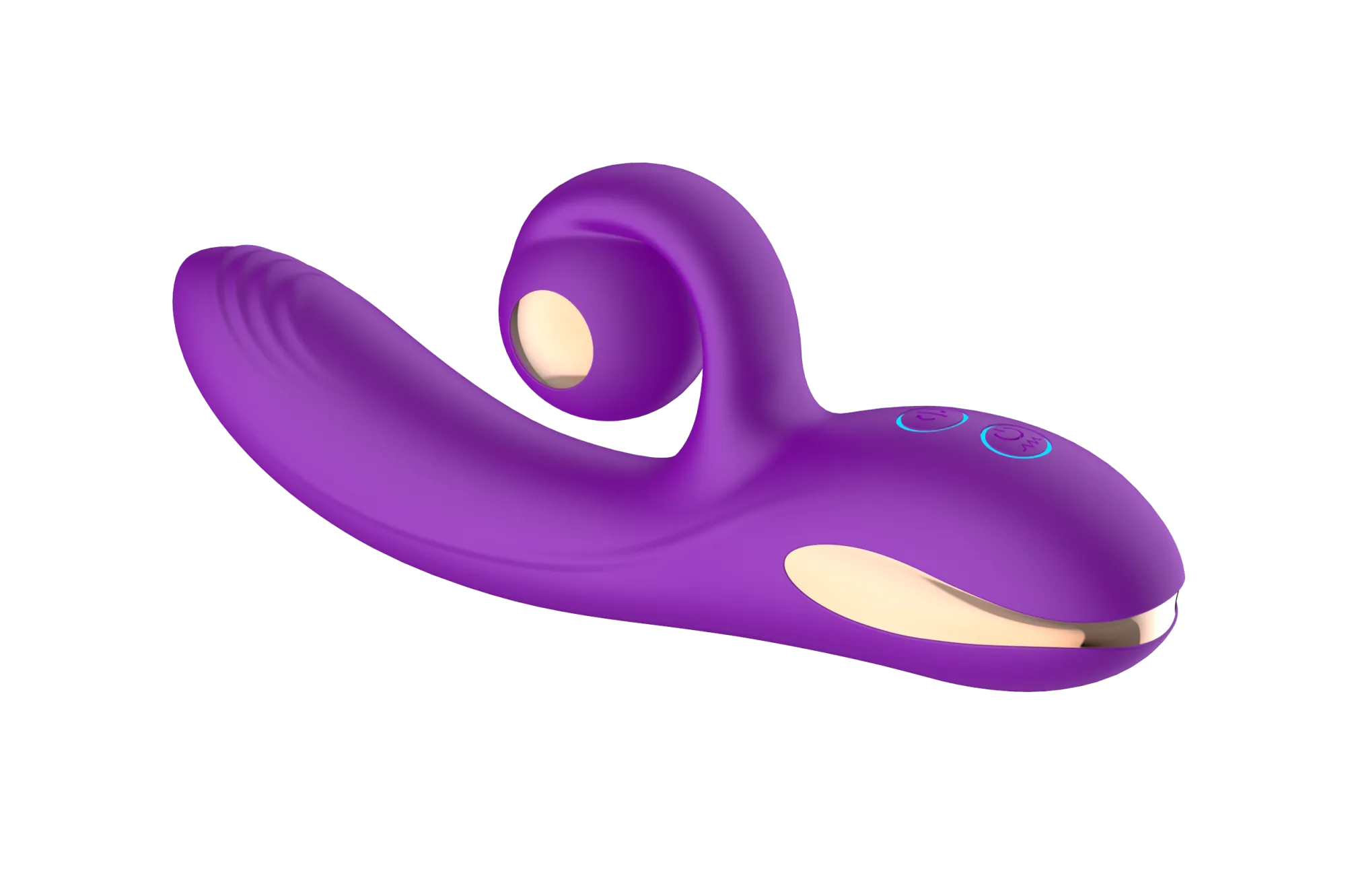 силиконовый вибратор-кролик с функцией вращения sw3052-purple в России