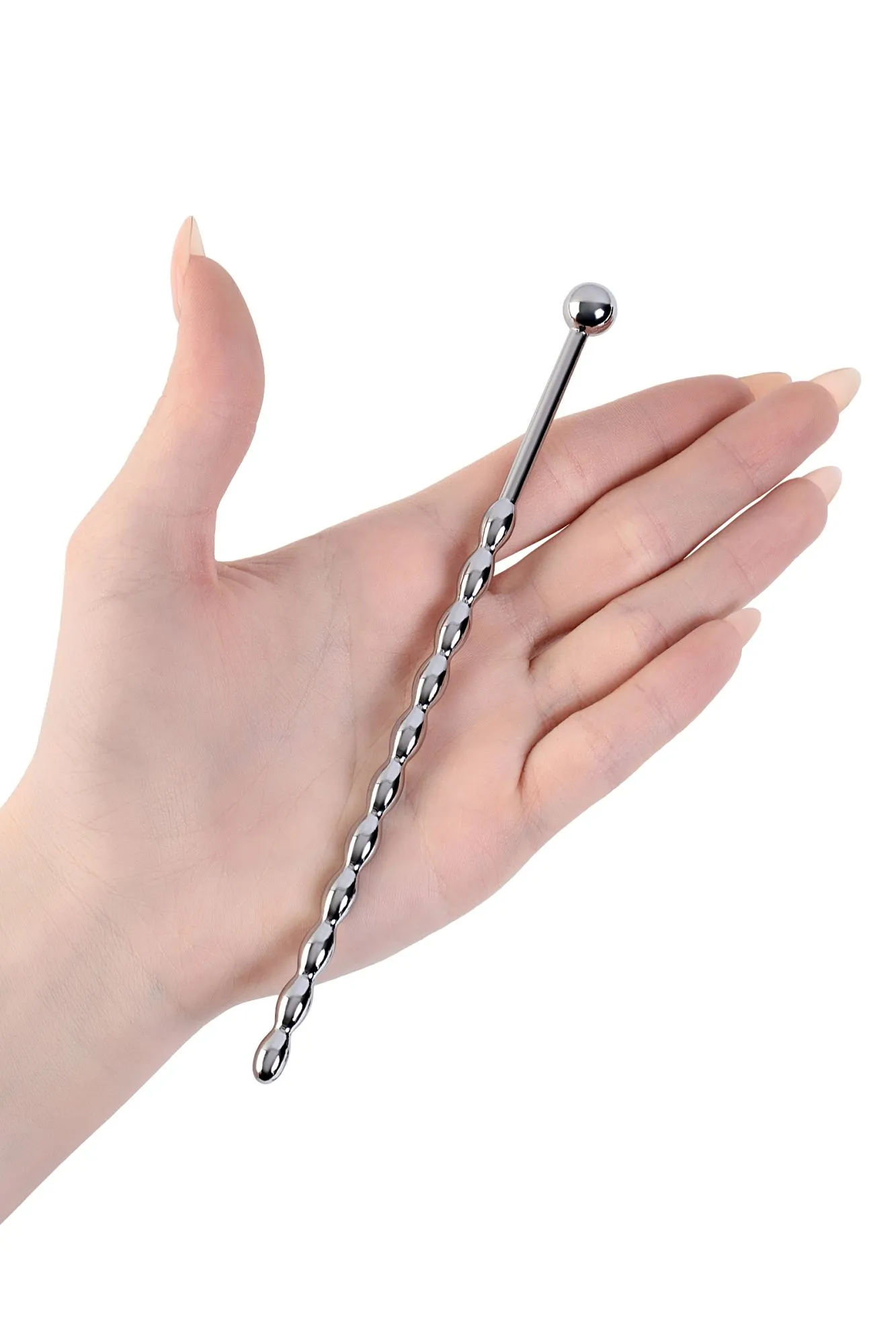 уретральный плаг-косичка metal by toyfa длинный, серебряный в России