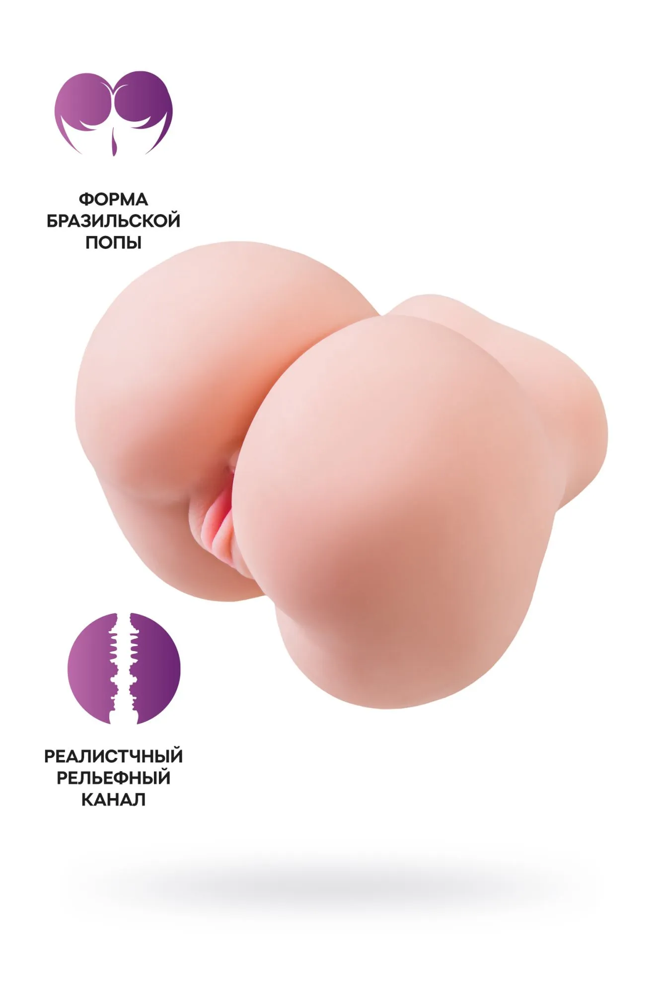 мастурбатор реалистичный juicy pussy amanda, tpe, телесный, 22 см в России