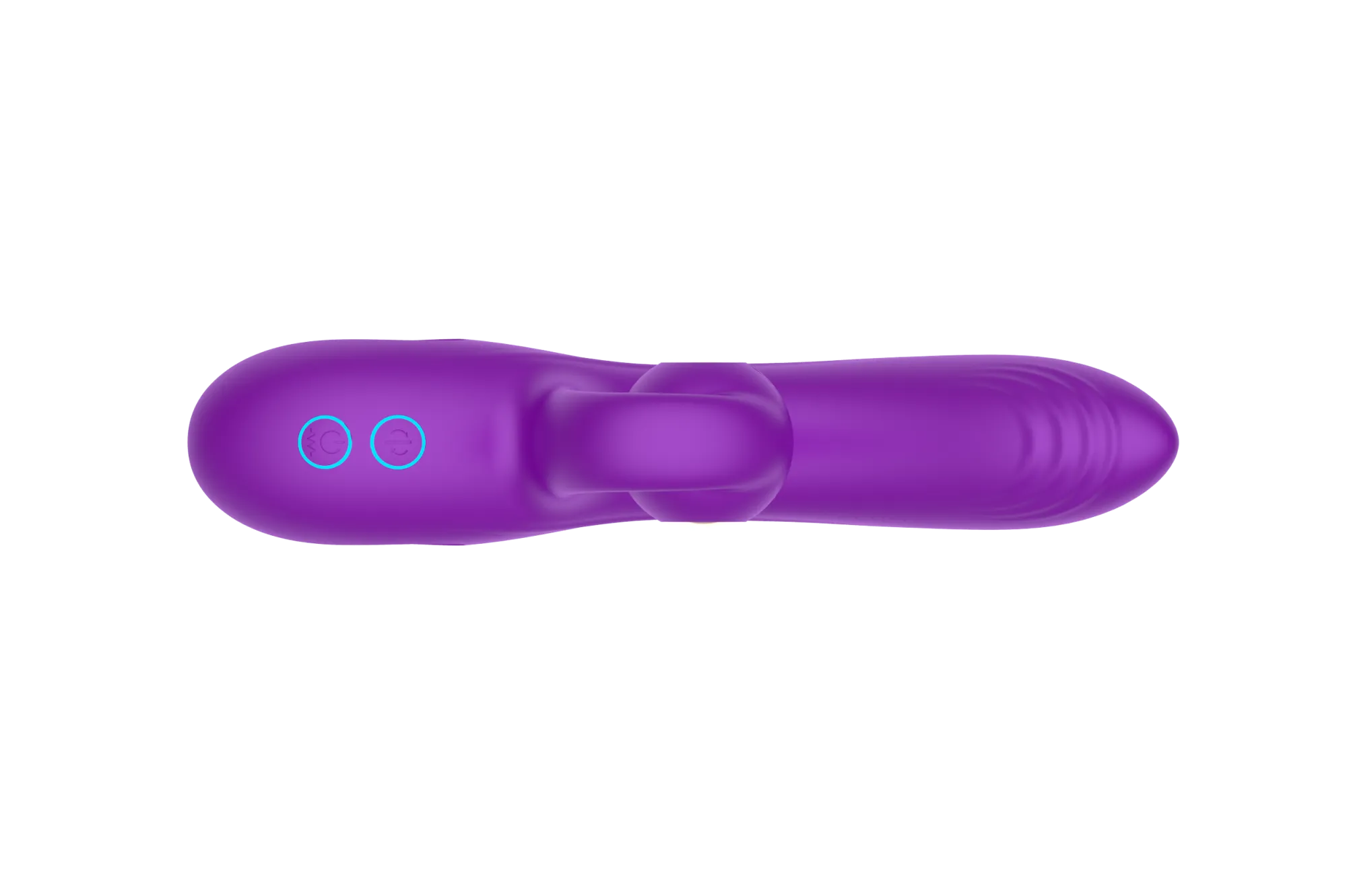 силиконовый вибратор-кролик с функцией вращения sw3052-purple в России