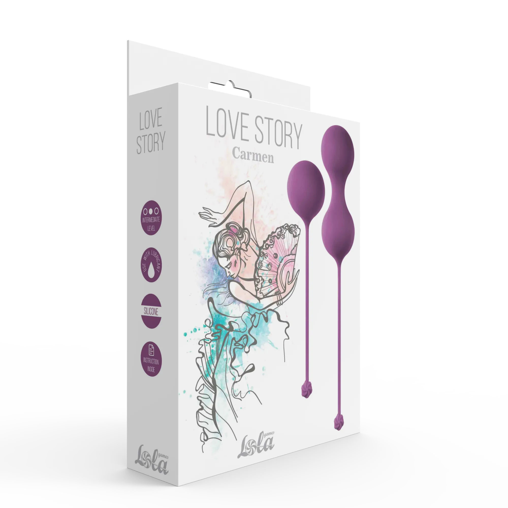 набор вагинальных шариков love story carmen lavender sunset 3011-03lola в России