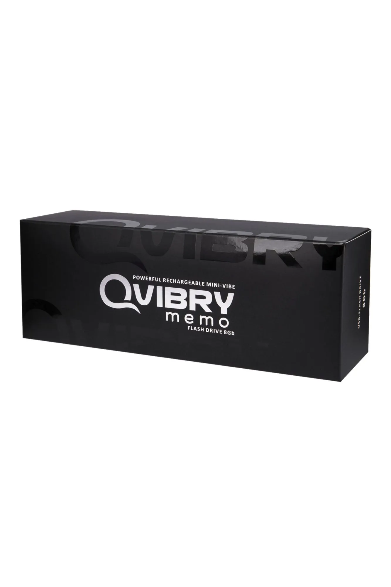 вибратор клиторальный qvibry 8gb usb памяти, силикон, черный, 12 см в России