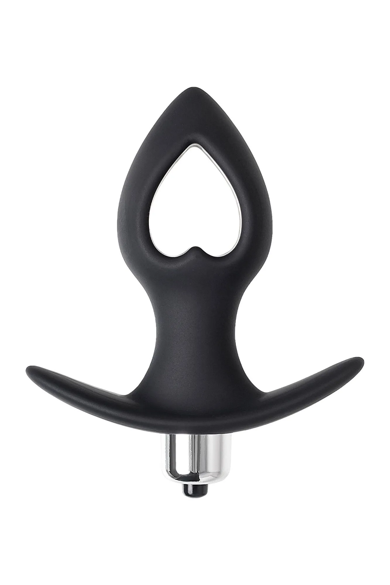 анальная вибровтулка-расширитель popo pleasure by toyfa cordis s, силикон, черная, 10 см, ø 4 см в России