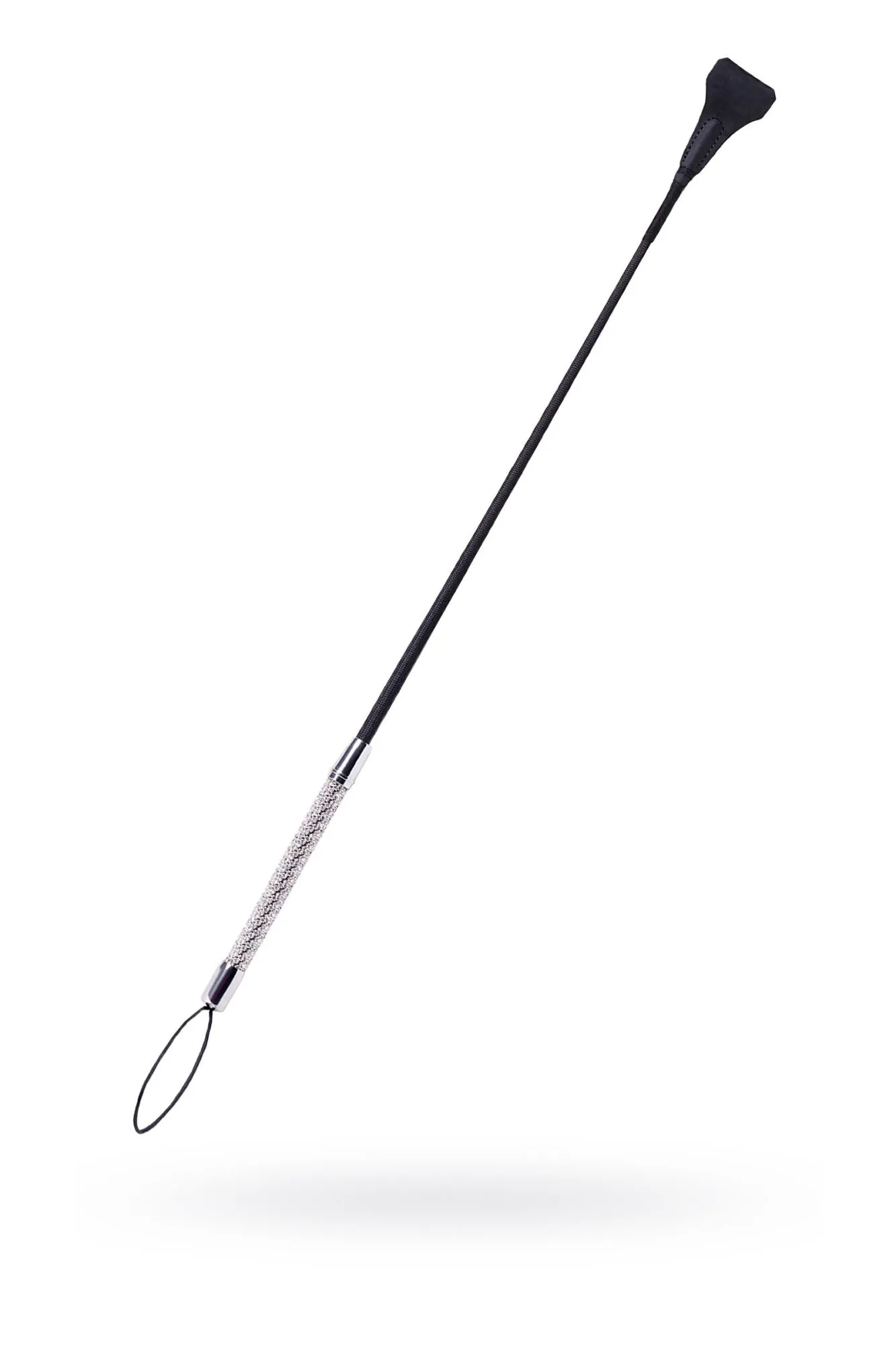 стек toyfa theatre кожаный, черный, 65 см в России