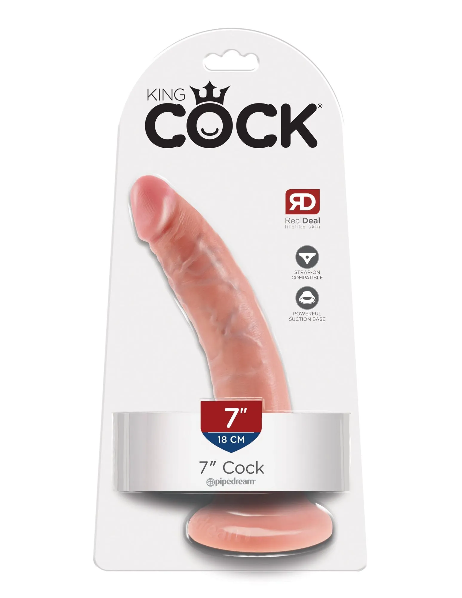 фаллоимитатор king cock 7" cock - flesh pipedream 550221pd в России