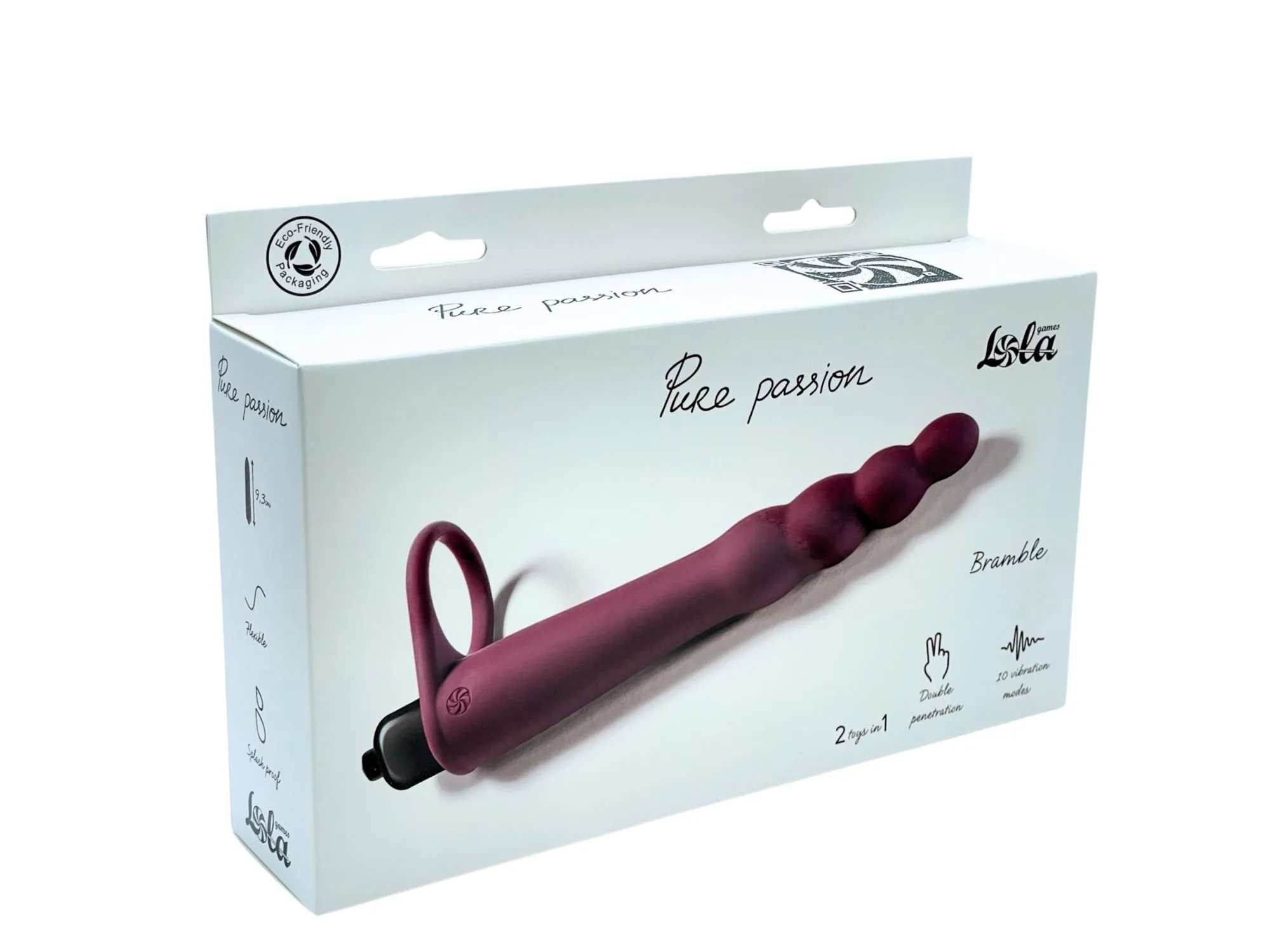 вибронасадка для двойного проникновения pure passion bramble wine red 1201-02lola в России