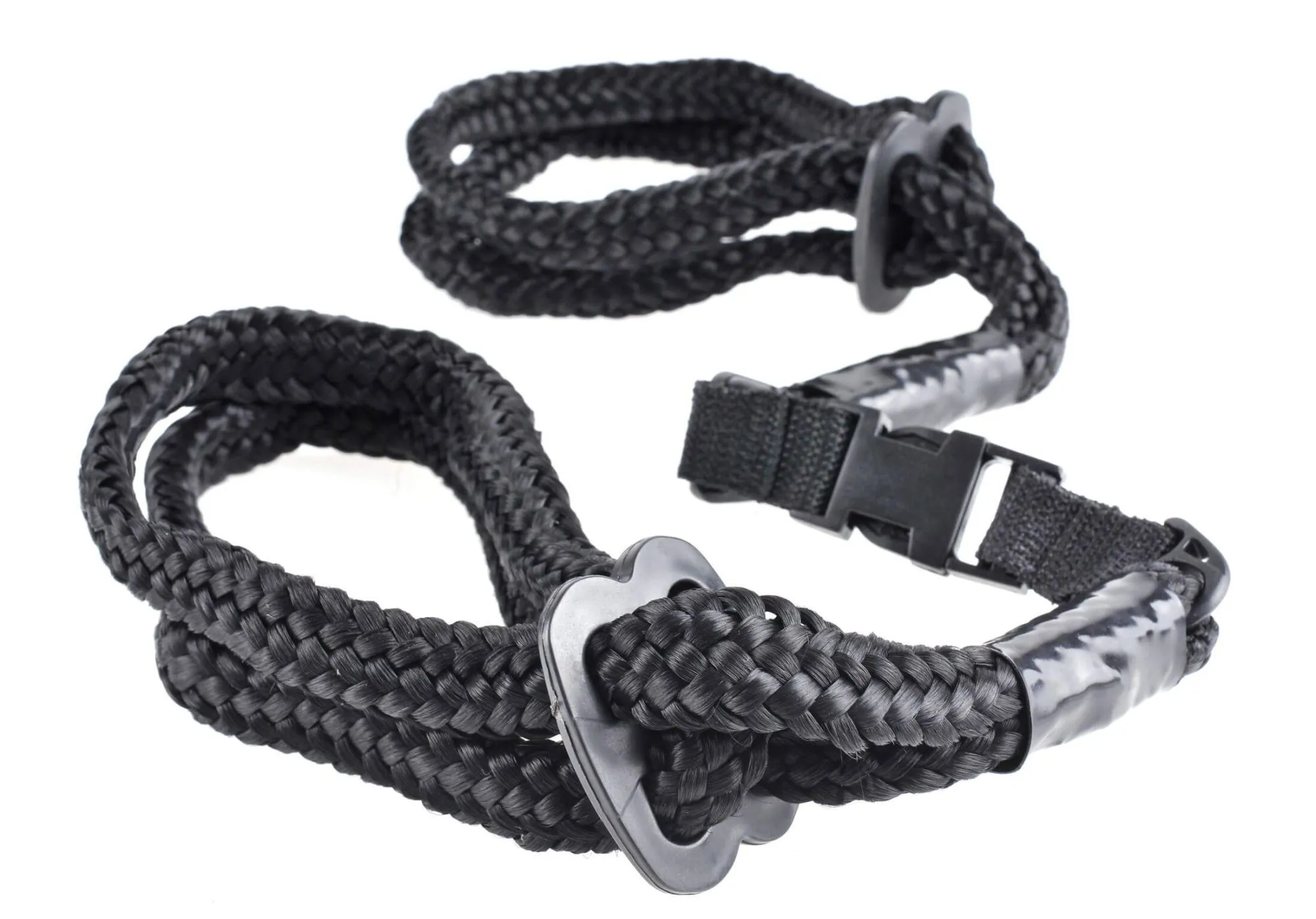 бдсм набор pipedream rope cuff and tether set, черный в России