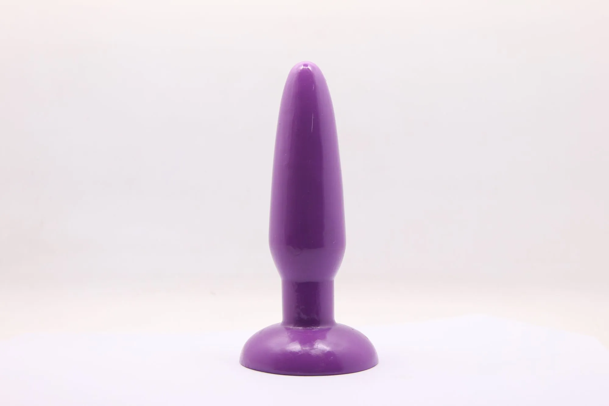 анальная пробка с присоской 3,7 см purple bi-017001r в России