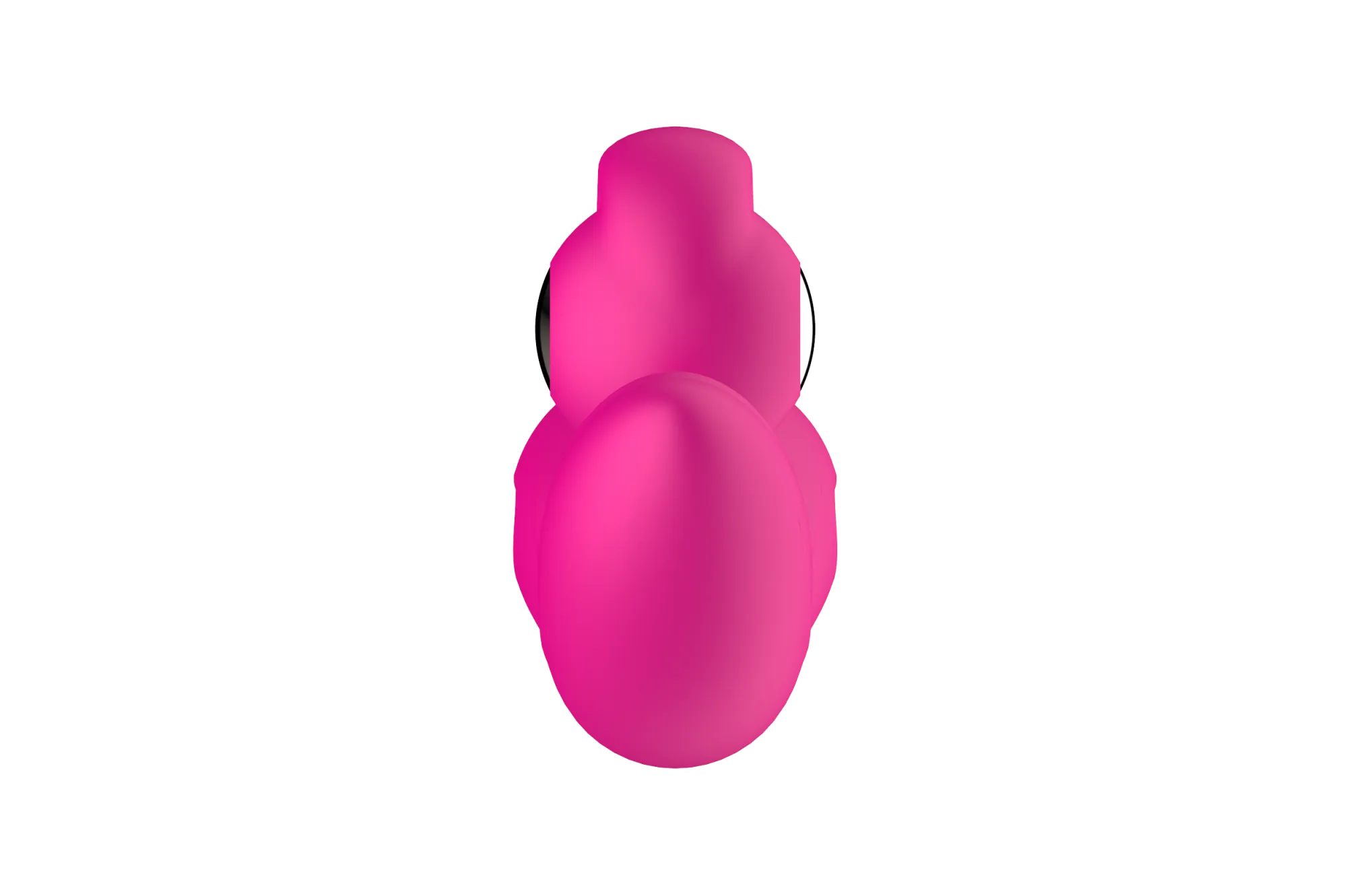 силиконовый вибратор-кролик с функцией вращения sw3052-hot-pink в России