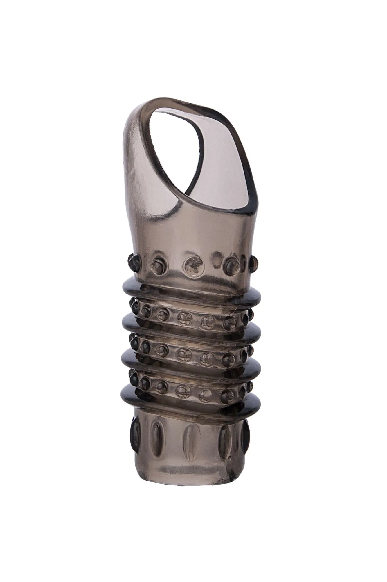 насадка toyfa xlover, для увеличения размера, tpe, черная прозрачная, 10,5 см в России