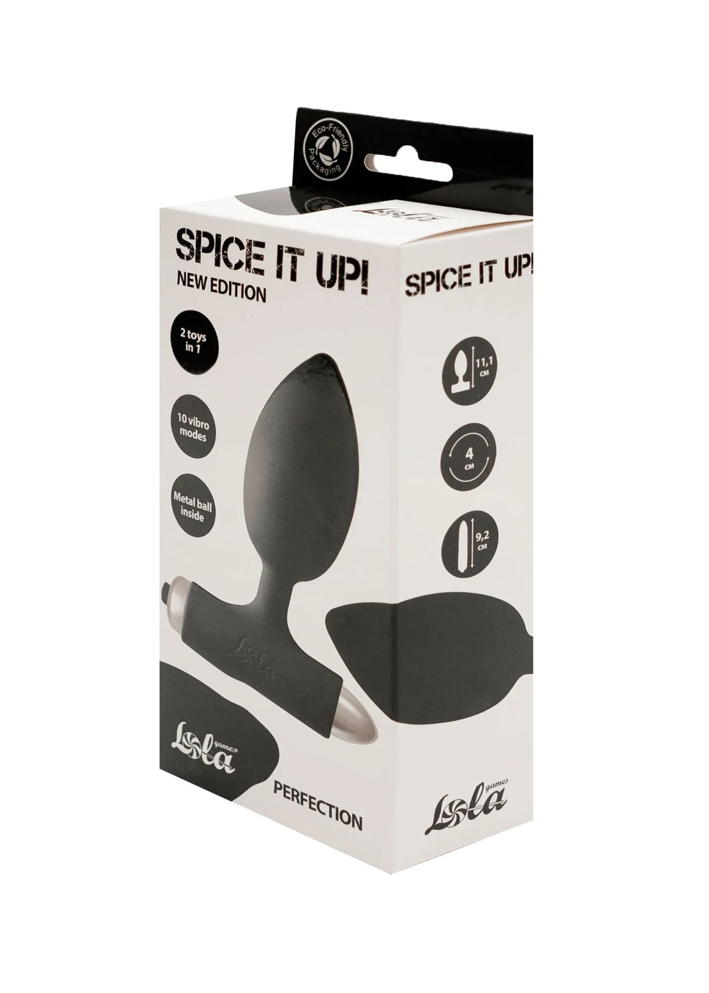 анальная пробка с вибрацией spice it up new edition perfection black 8014-01lola в России