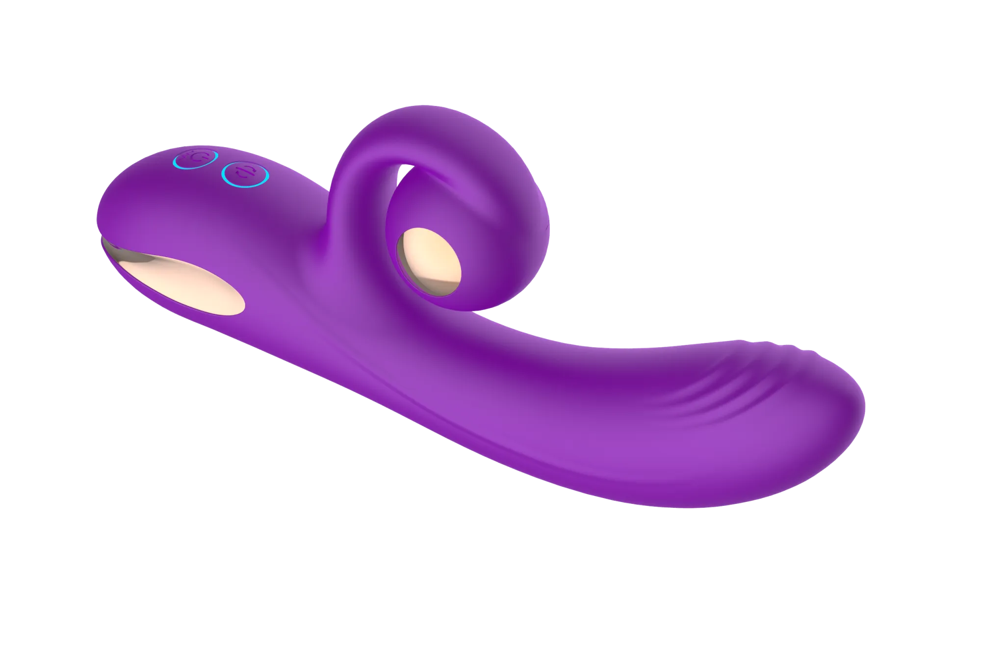 силиконовый вибратор-кролик с функцией вращения sw3052-purple в России