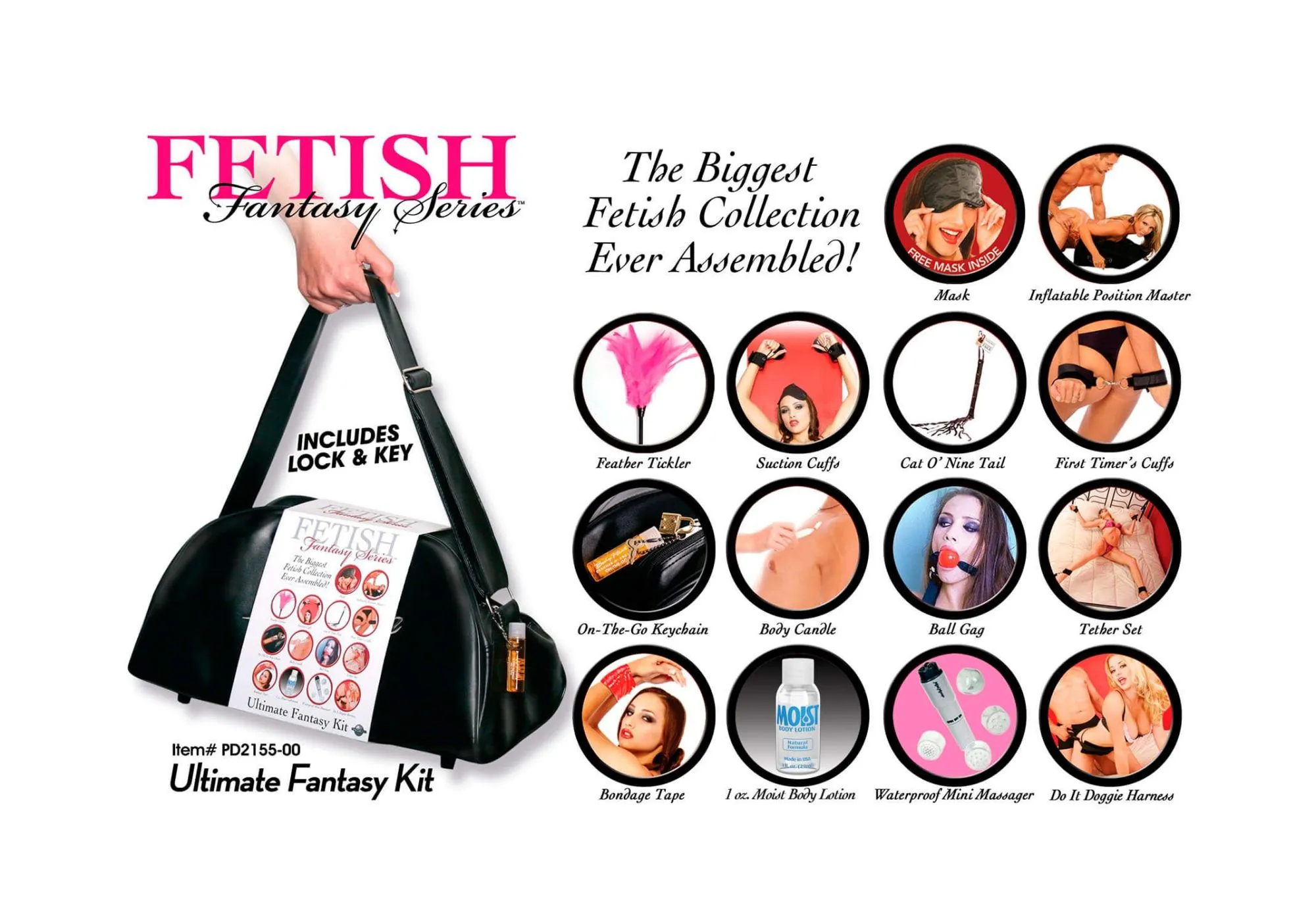 фетиш-набор pipedream ultimate fantasy kit, с сумкой в России
