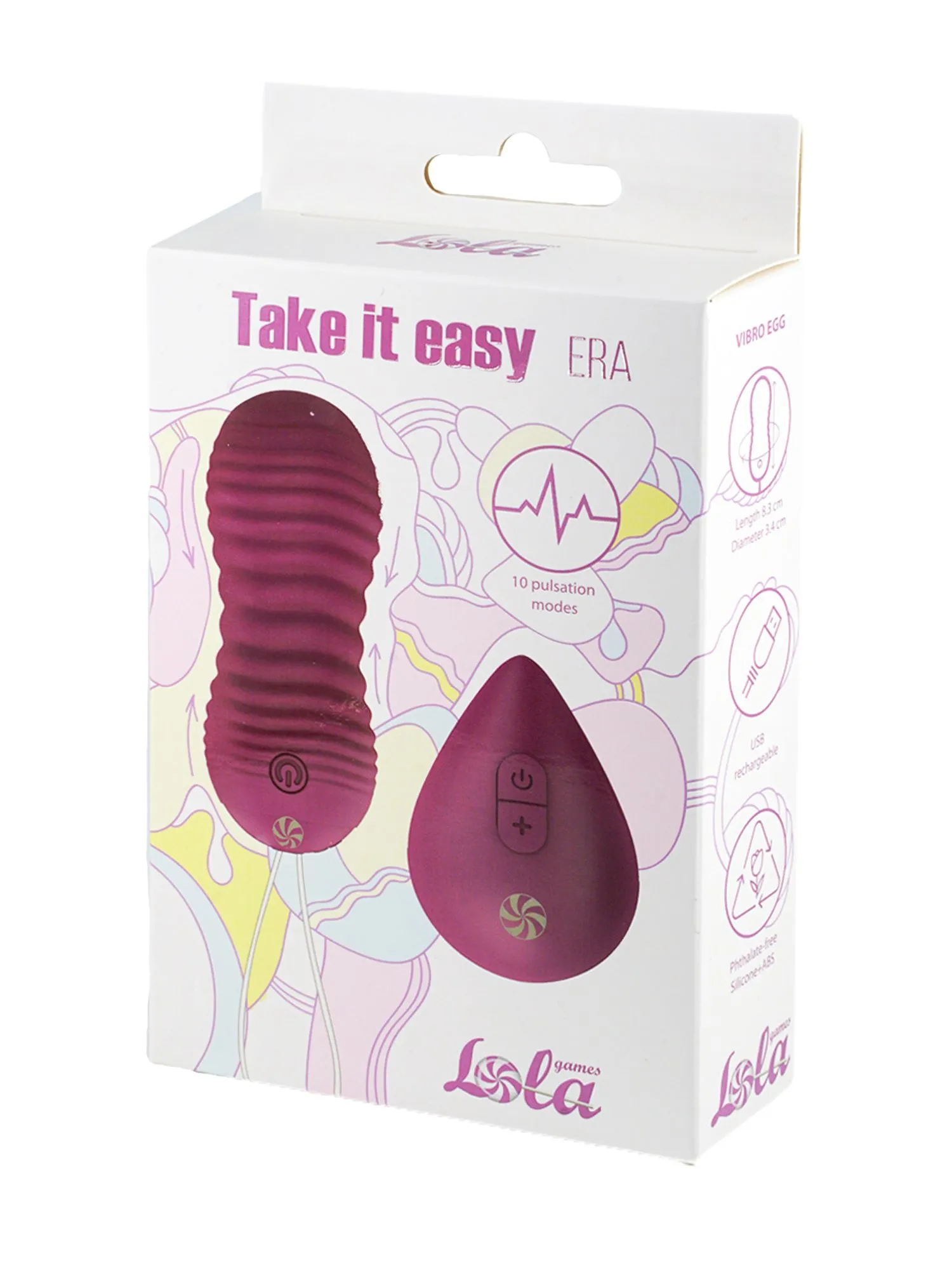 пульсирующие виброшарики на пульте take it easy era purple 9021-05lola в России