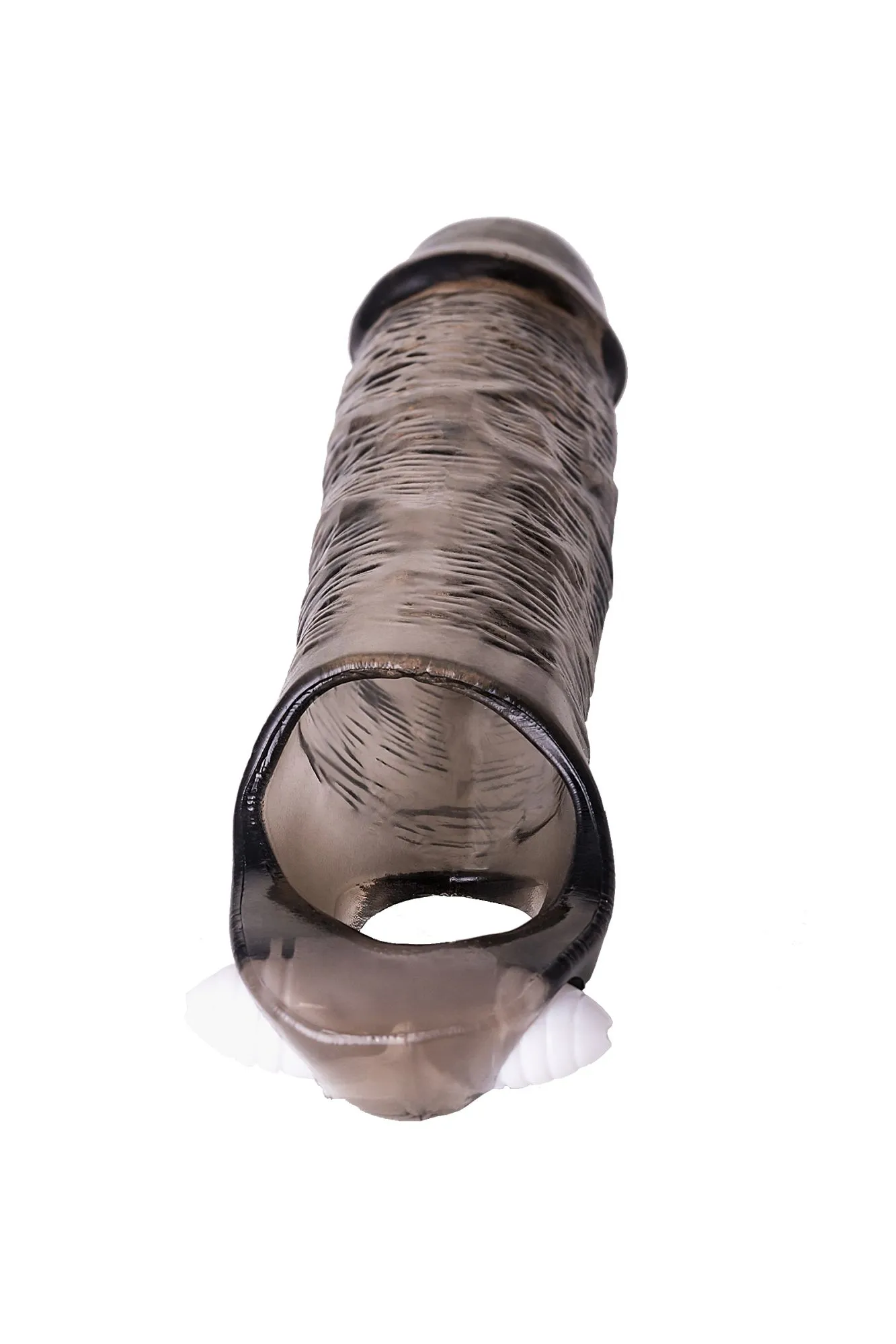 насадка toyfa xlover, для увеличения размера с вибрацией,tpe, черная прозрачная, 15,5 см в России