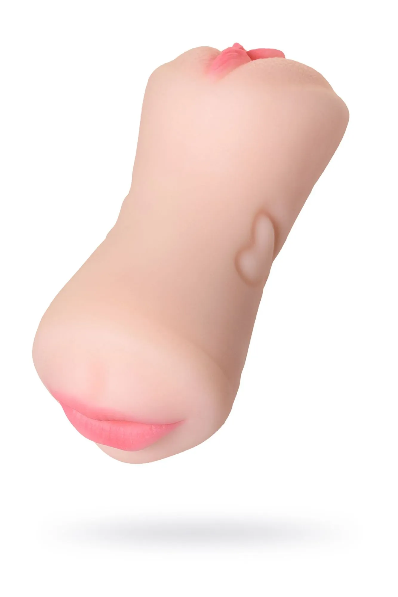 мастурбатор реалистичный toyfa juicy pussy pretty mouth, рот и вагина, softskin, телесный,17 см в России