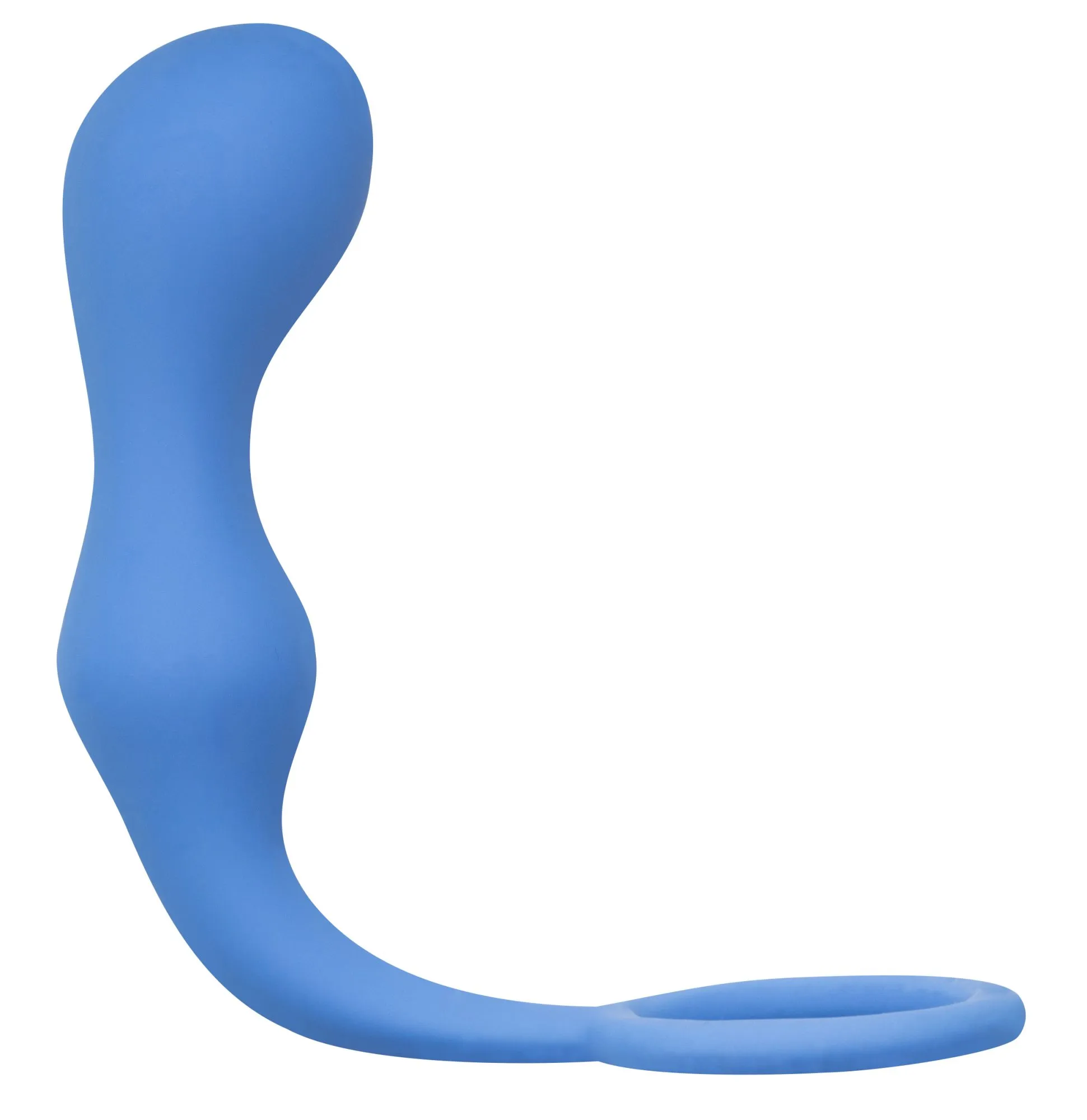 эрекционное кольцо с анальной пробкой double pleasure anal plug blue  4217-03lola в России