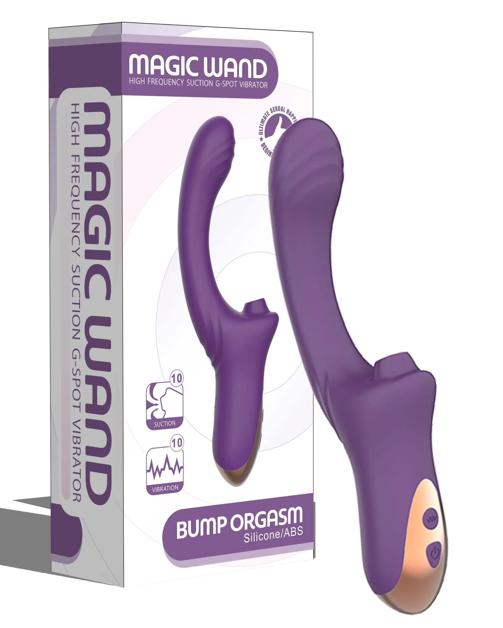 вагинально-клиторальный вибратор secwell sw3044-purple в России