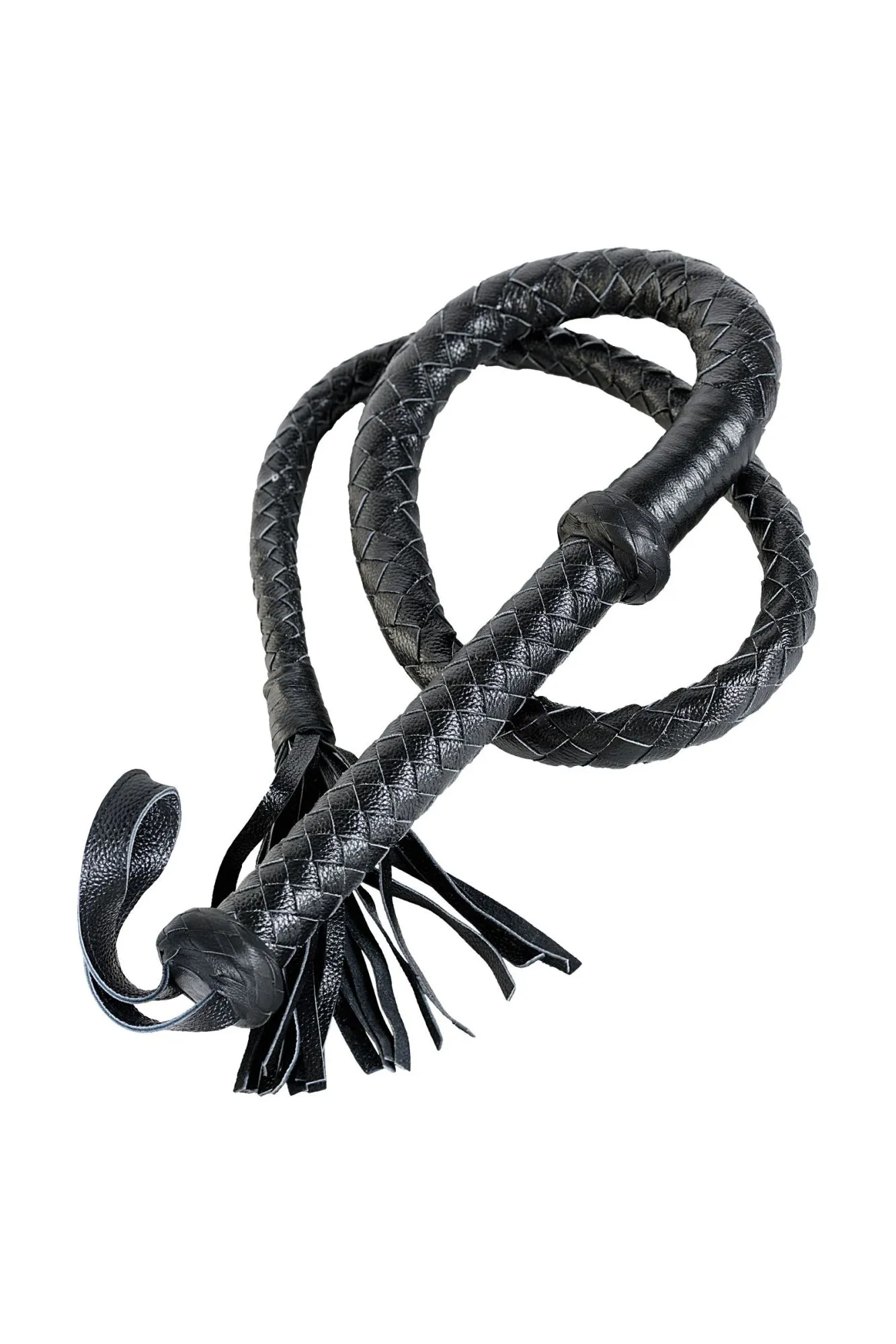 кнут плеть toyfa theatre кожаный, cерый, 1,75 м в России