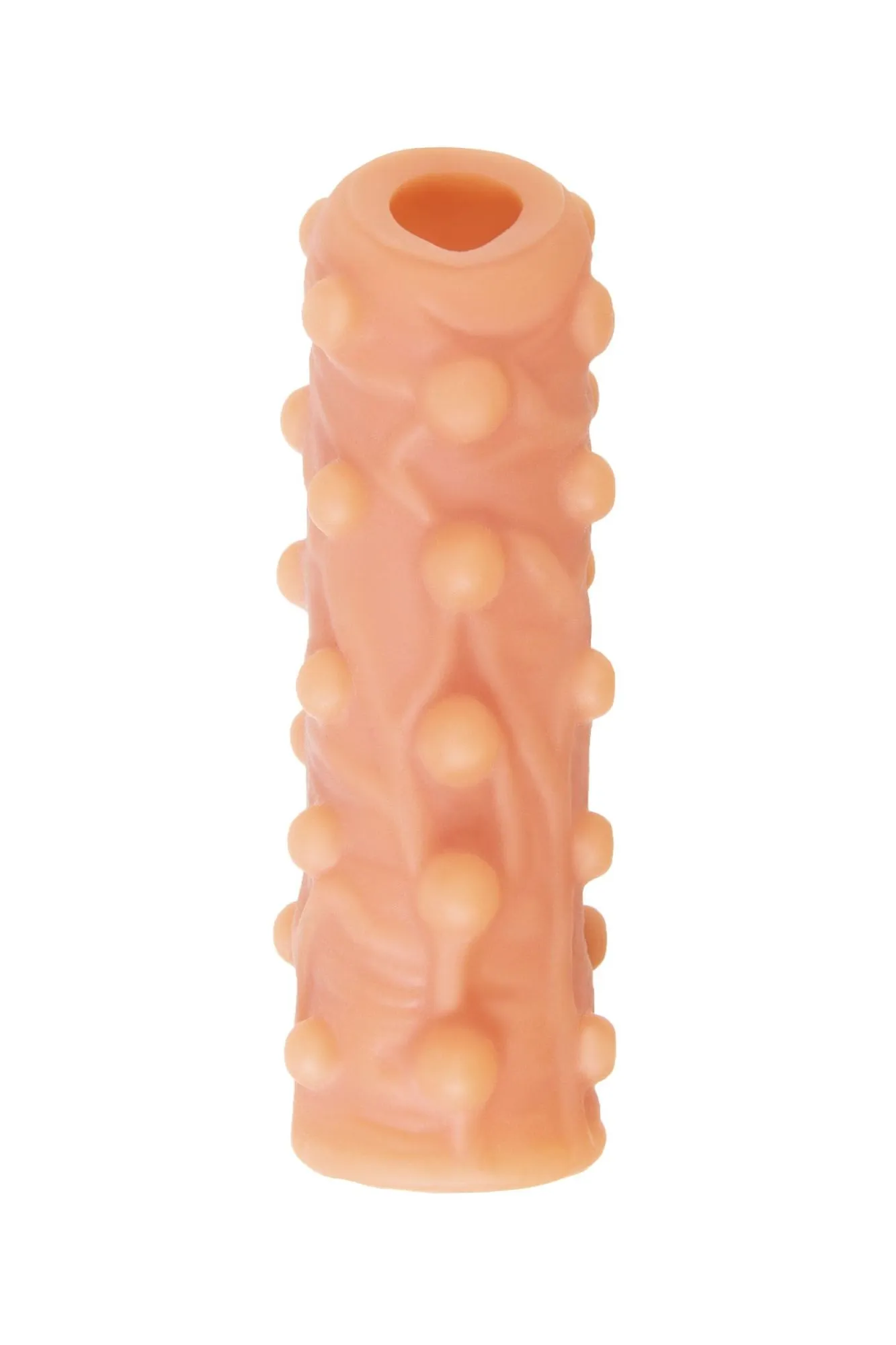 насадка kokos реалистичная с дополнительной стимуляцией, tpe, телесная, 10 см в России