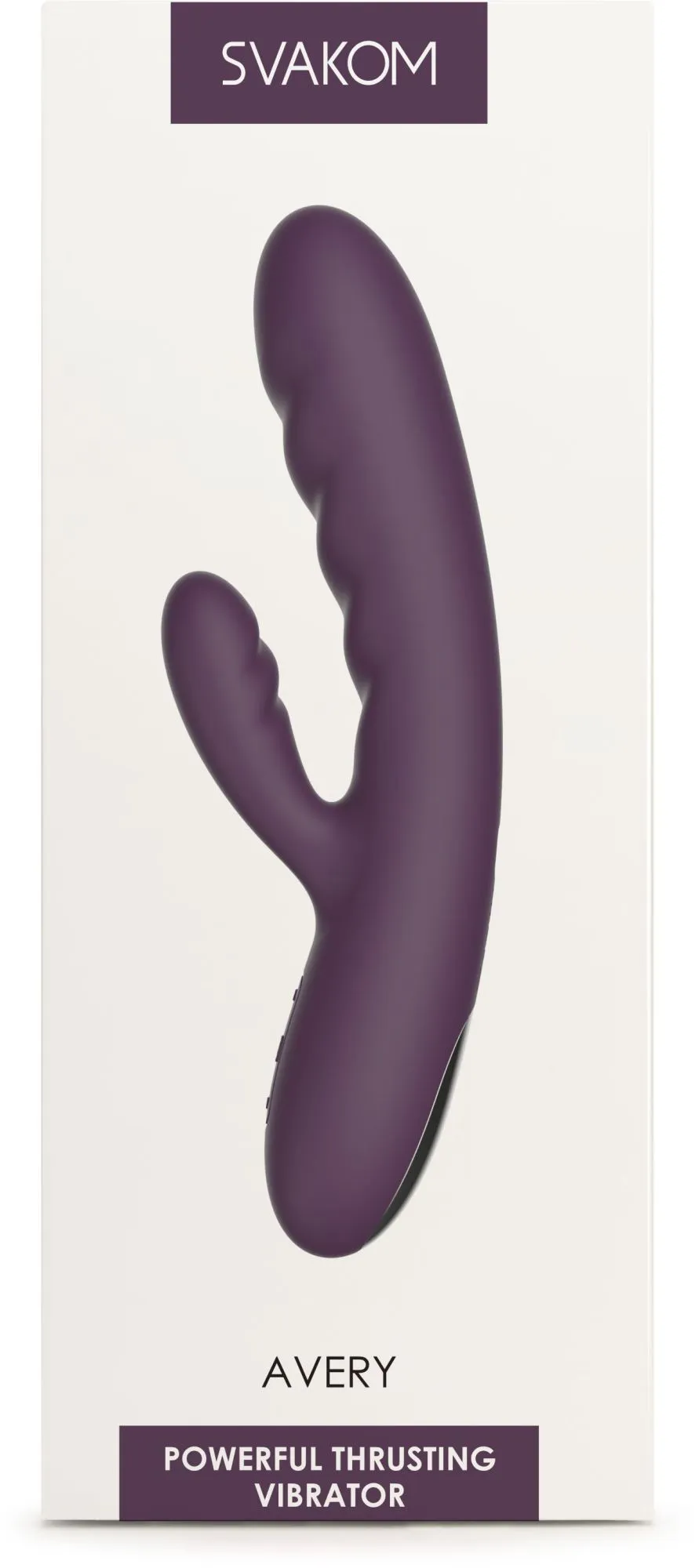 мощный вибратор-кролик с функцией пенетрации avery lilac в России