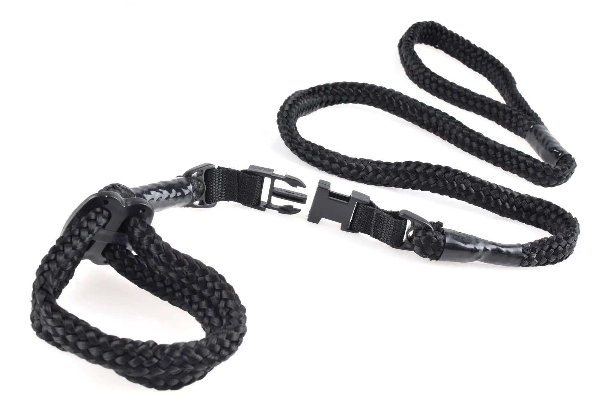 бдсм набор pipedream rope cuff and tether set, черный в России