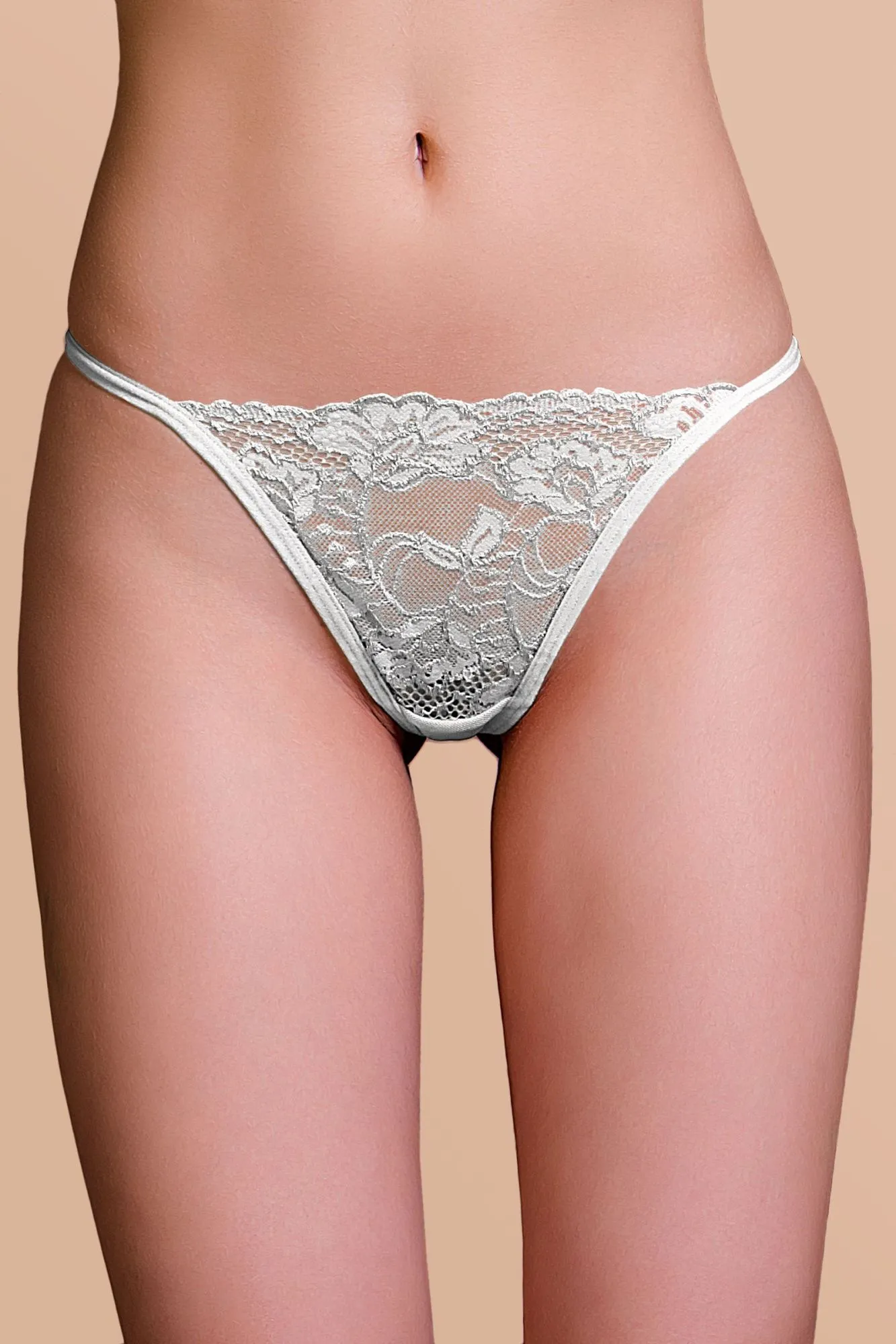 Эротическое трусики со стразами joli gina, белый, os в России