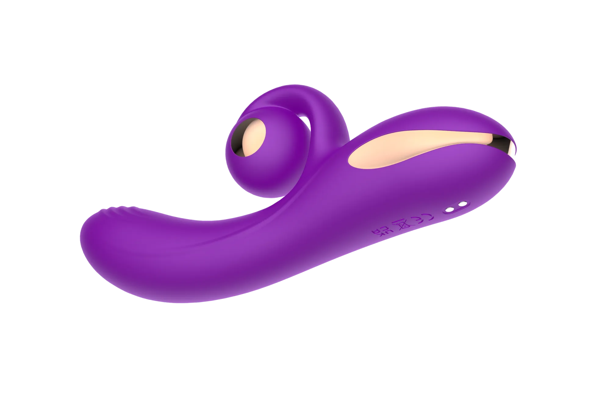 силиконовый вибратор-кролик с функцией вращения sw3052-purple в России