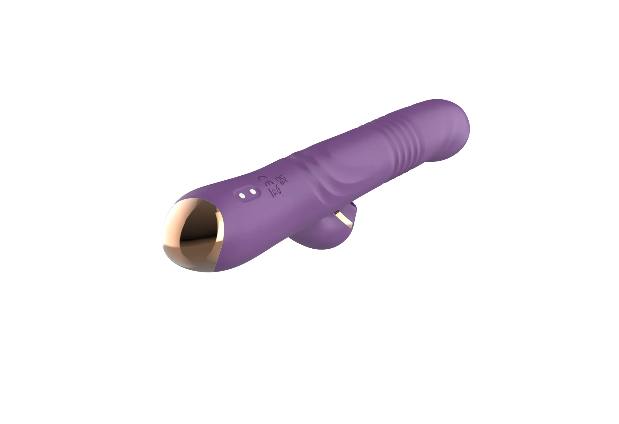 силиконовый вибратор с возвратно-поступательной стимуляцией sw24126-purple в России