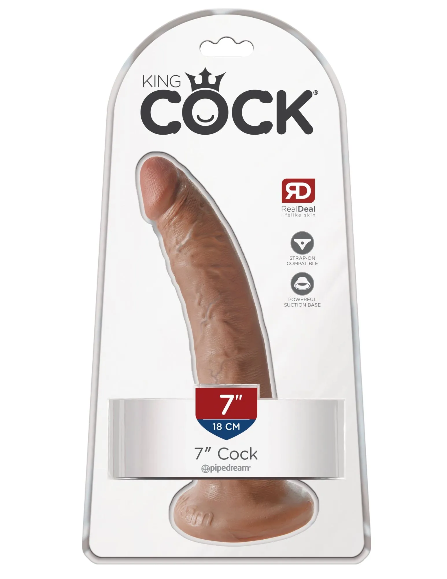 фаллоимитатор king cock 7" мулат cock - flesh pipedream 550222pd в России