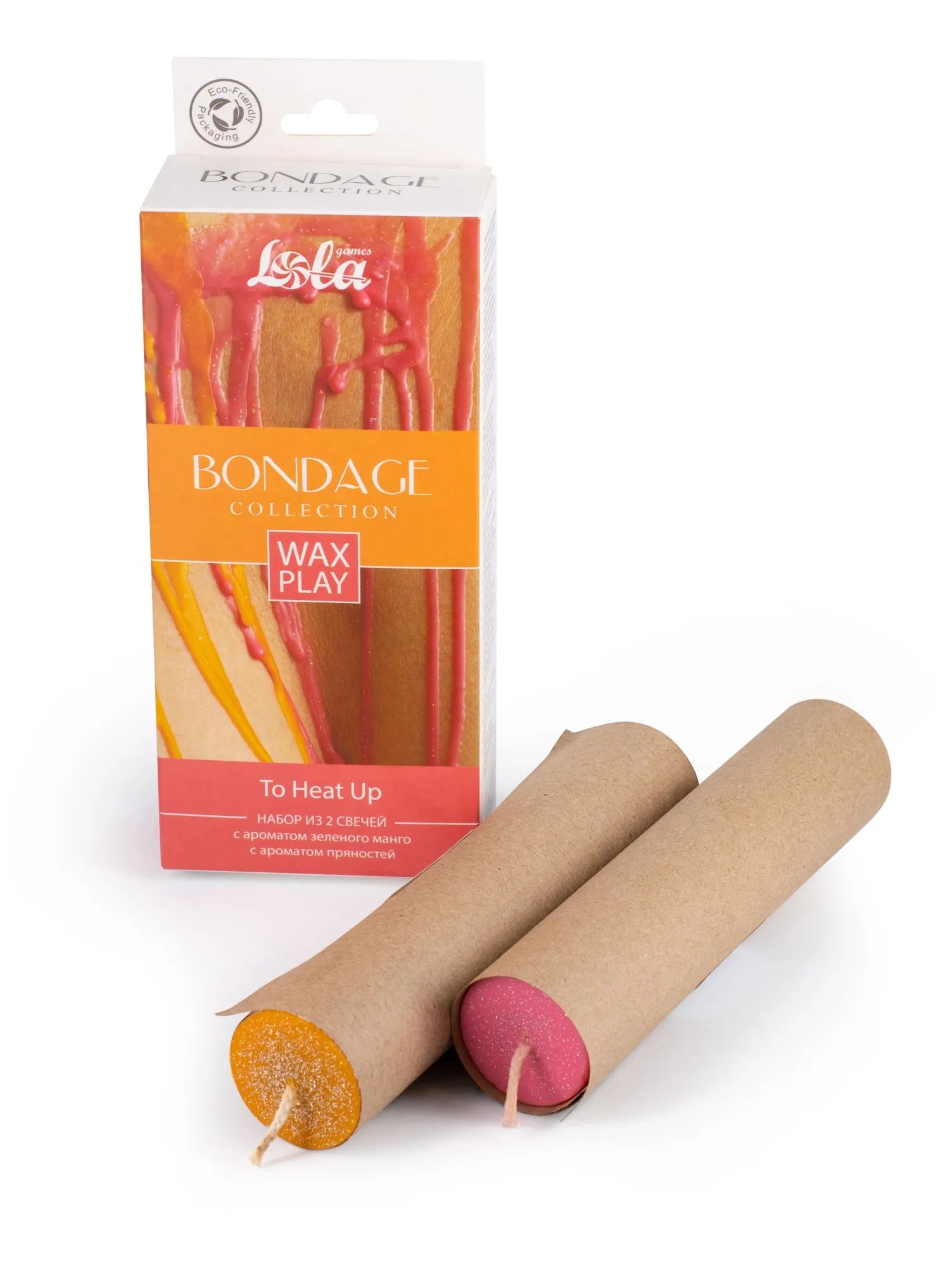 набор из 2 wax play свечей bondage to heat up 1067-01lola в России