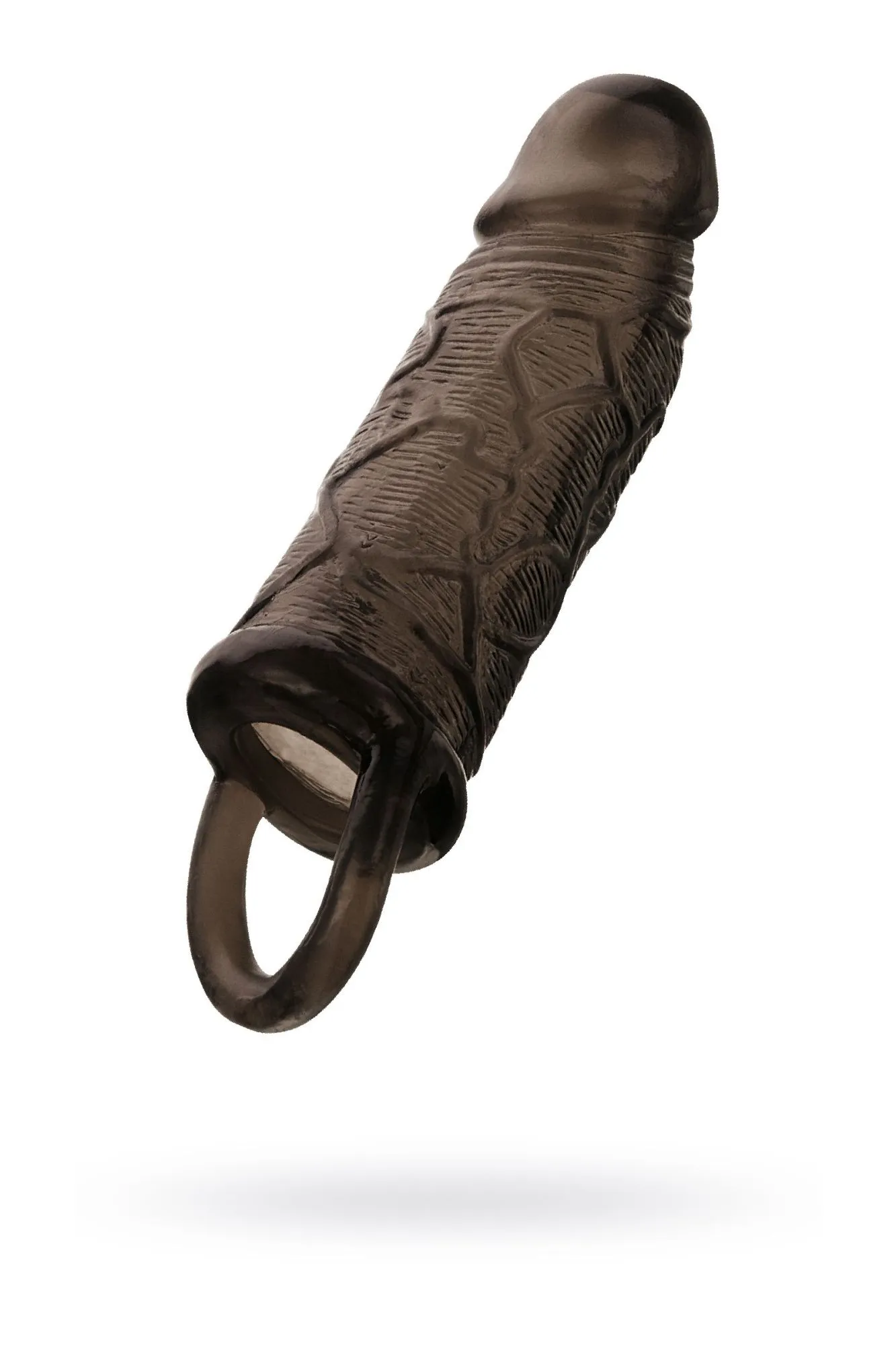 насадка toyfa xlover, для увеличения размера с кольцом, tpe, чёрная, 14,5 см в России