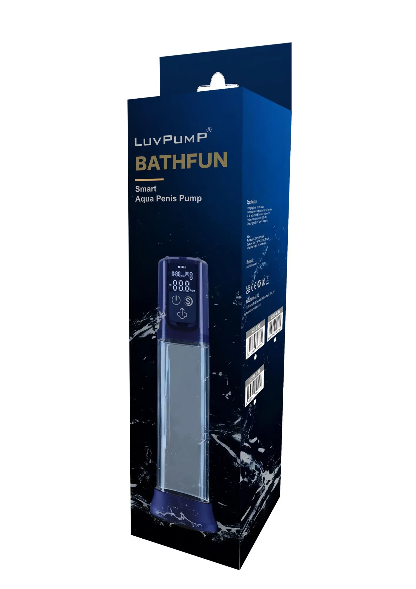 вакуумная помпа realov bathfun pro ai aqua penis pump zd-65-kb в России