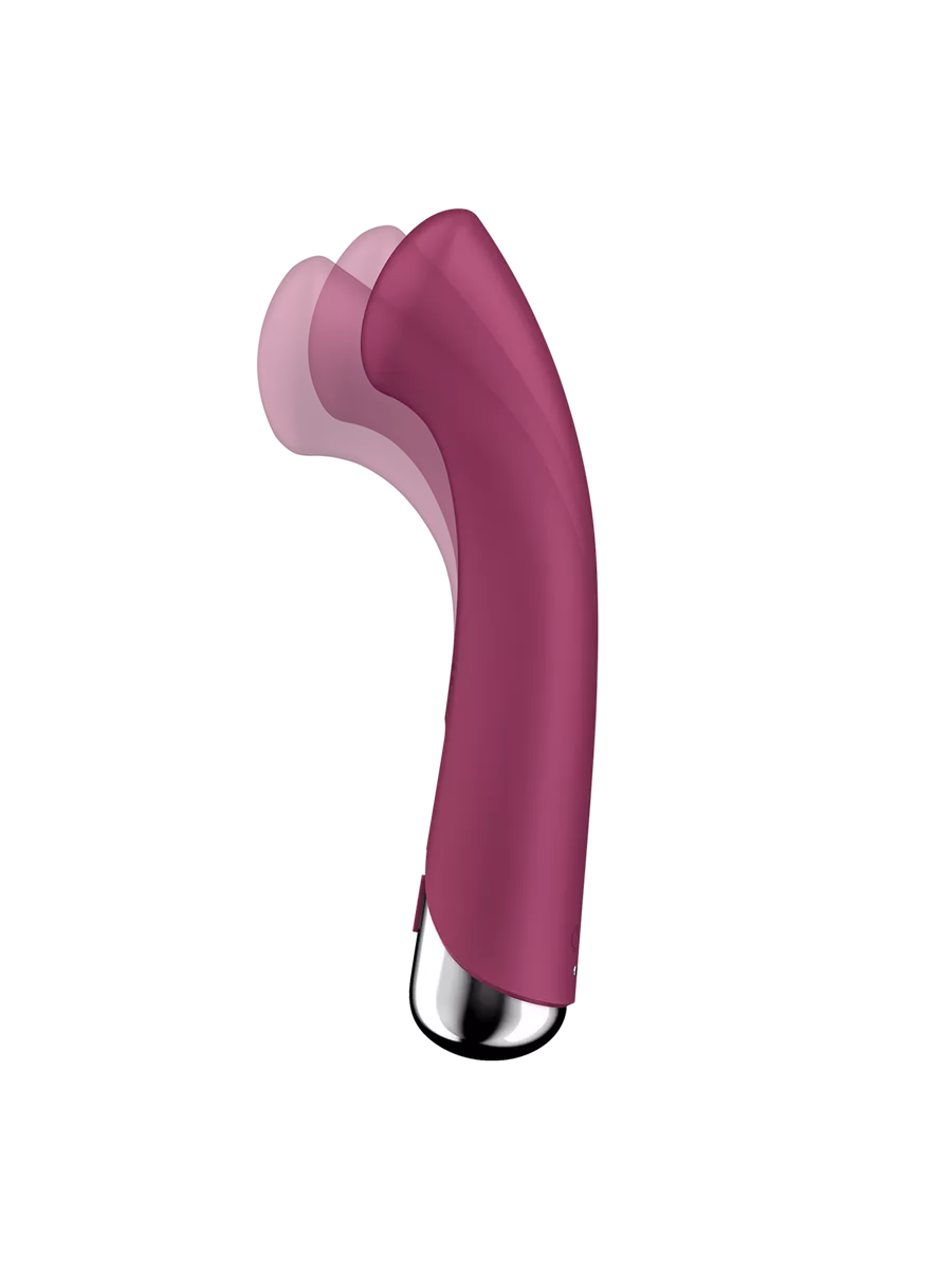 вибратор для точки g  с ротацией satisfyer spinning g-spot 1, силикон, бордовый, 16,8 см в России