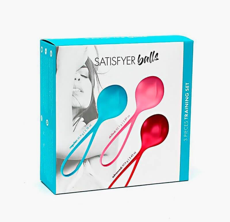 набор из трёх одинарных вагинальных шариков satisfyer balls в России