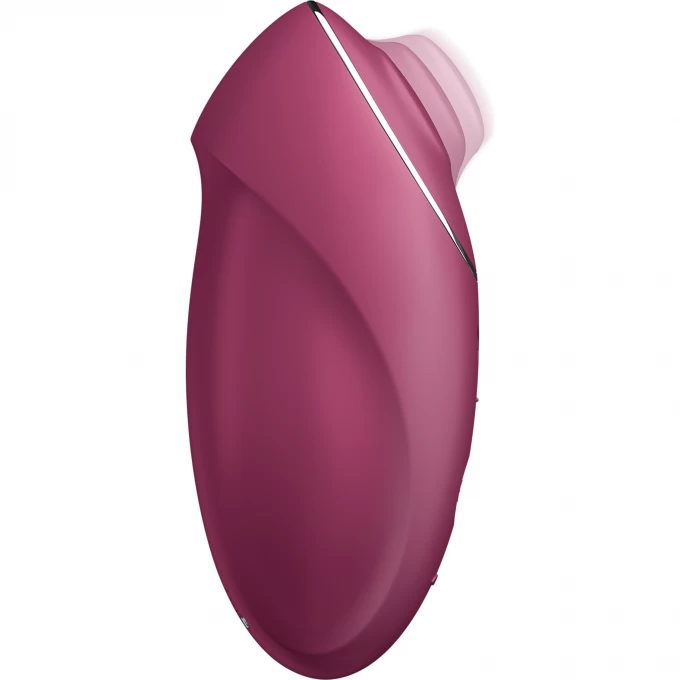 вибромассажер satisfyer tap & climax 1, силикон, бордовый, 11 см в России