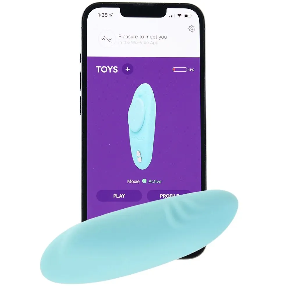 вибратор в трусики we-vibe moxie+, голубой в России