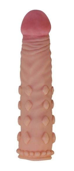 насадка удлиняющая lovetoy pleasure x-tender, телесная в России