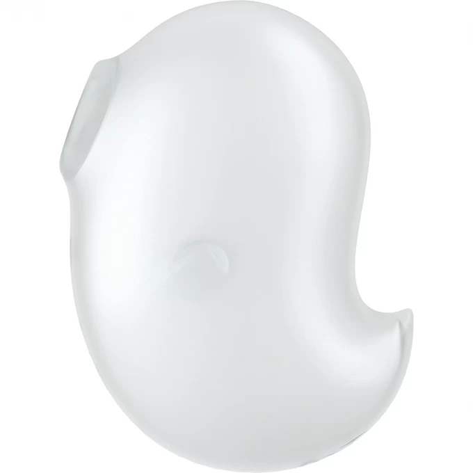 вакуум-волновой стимулятор клитора с вибрацией satisfyer cutie ghost, силикон, белый, 9,1 см в России