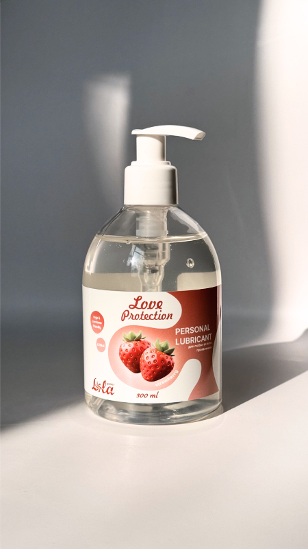лубрикант на водной основе lola games love protection strawberry 300ml 1831-02lola в России