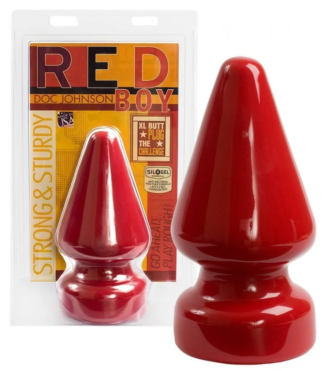 анальная пробка red boy the challenge, красная в России