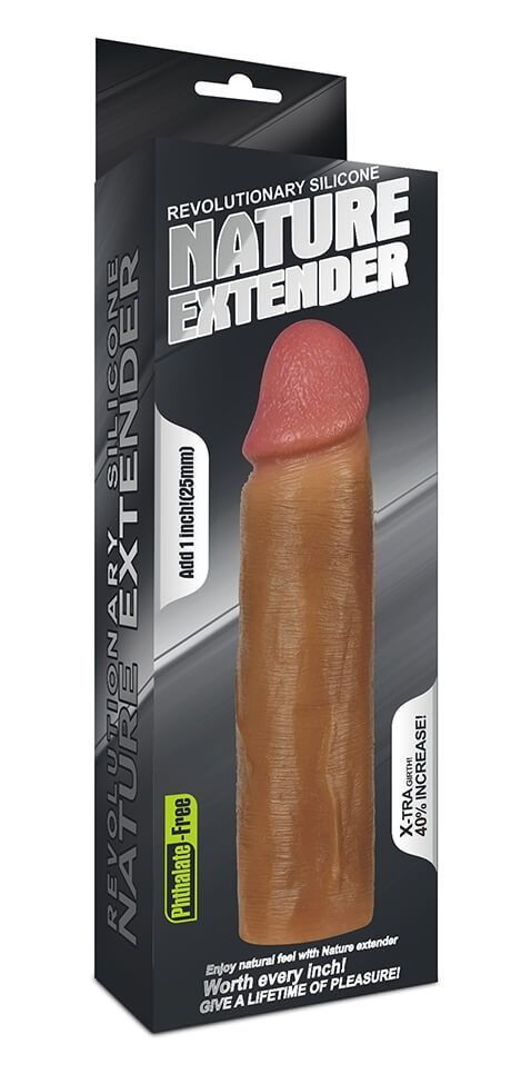 насадка на член lovetoy nature extender, коричневая в России