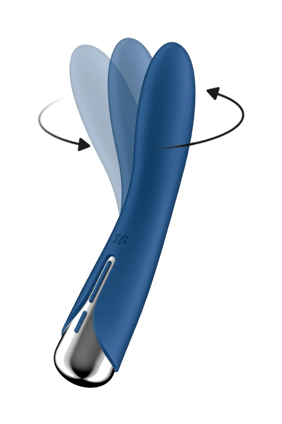 вибратор для точки g с ротацией satisfyer spinning vibe 1, силикон, синий, 17,8 см в России