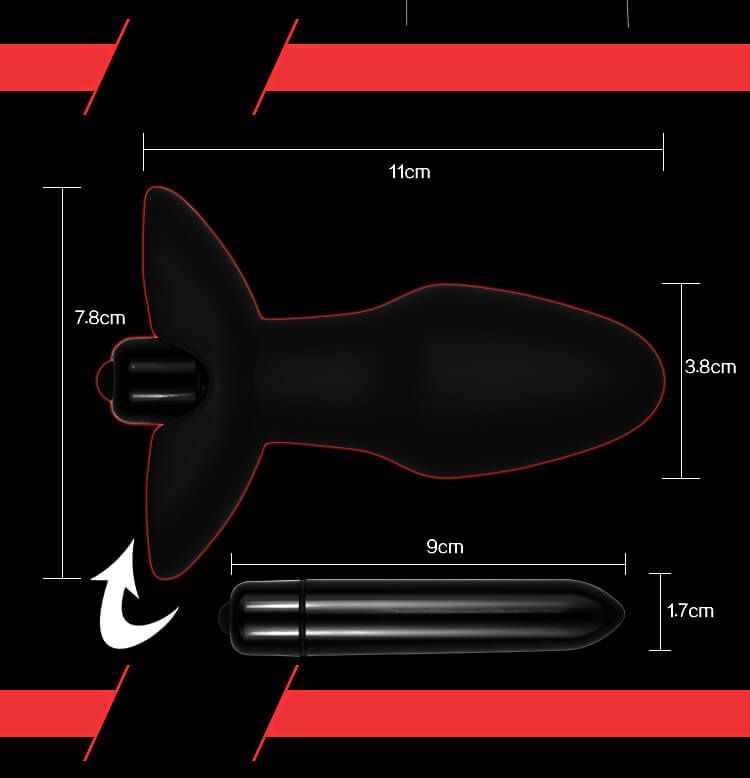 анальная пробка lovetoy silicone rocket teaser, с вибрацией, чёрная в России