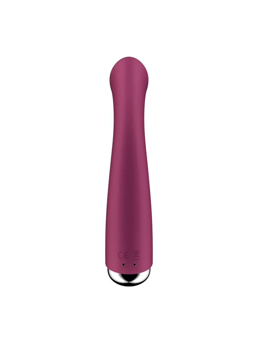 вибратор для точки g  с ротацией satisfyer spinning g-spot 1, силикон, бордовый, 16,8 см в России