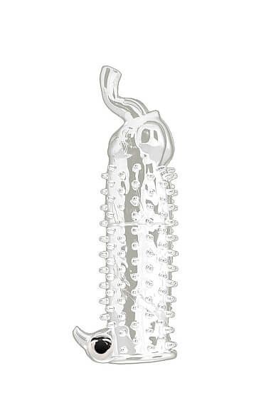 Насада с вибрацией Elephant Vibrating Penis Extension, прозрачная
