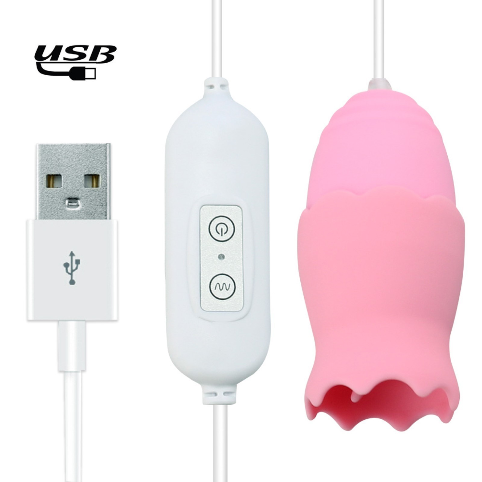 виброяйца с насадкой для сосков и клитора, 12 режимов, usb, силикон, розовый в России