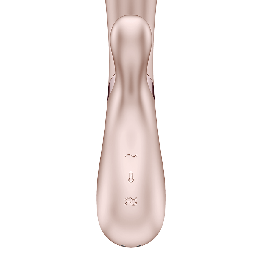 вибромассажер с подогревом и приложением satisfyer hot lover, бежевый в России