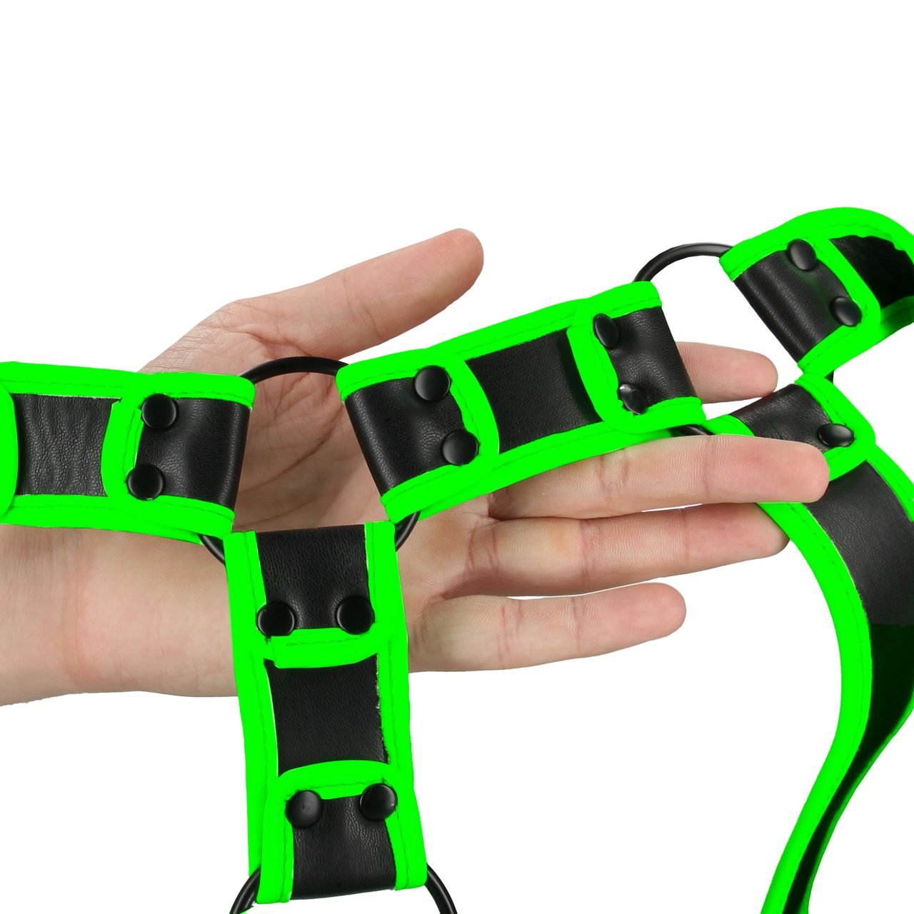 портупея body harness - glow in the dark (s/m) в России