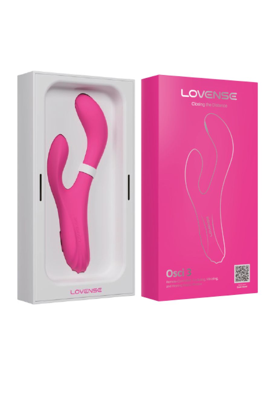 нереалистичный вибратор lovense osci 3 g-spot с клиторальным стимулятором, силикон, розовый в России